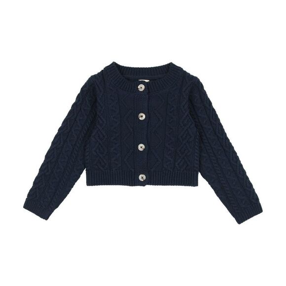 Analogie Cable Knit Cardigan Navy 2T NWT - Picture 1 of 5